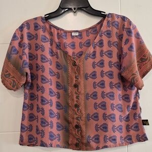 100% silk top As It - check pics starting $5 or free with purchased item